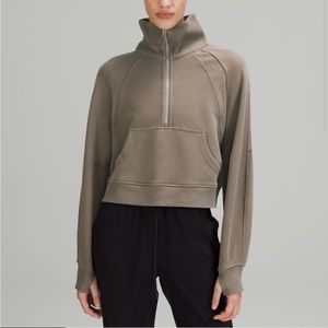 Scuba Oversized Funnel Neck 1/2 Zip - Size XS/S